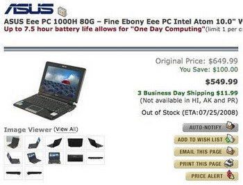 ASUS eee PC series 1000